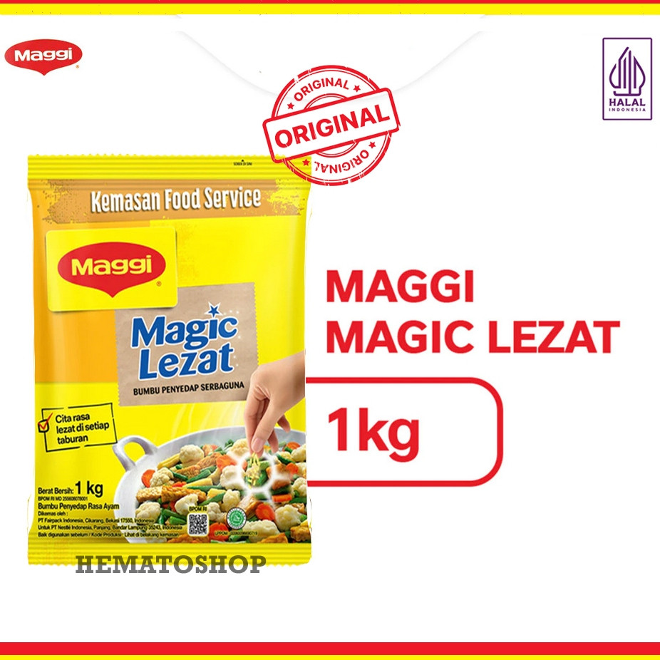 

Maggi Magic Lezat Bumbu Penyedap rasa 1 kg Maggi Lezat 1 kg