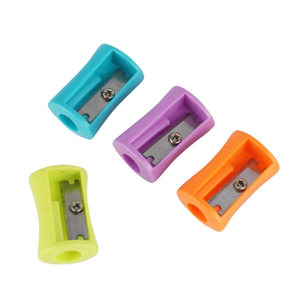 

30Pcs Mini Plastic Pencil Sharpener Candy Color Standard Pencil Cutting Machine School Office Supplies Stationery Birthday Gifts