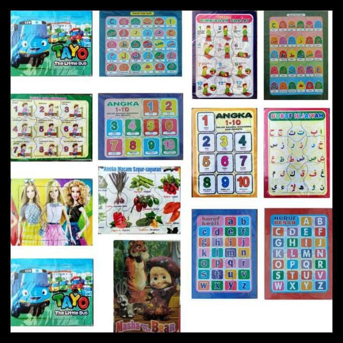 

MAINAN EDUKASI ANAK JIGSAW PUZZLE KAYU JUMBO 25x35 CM _ HW