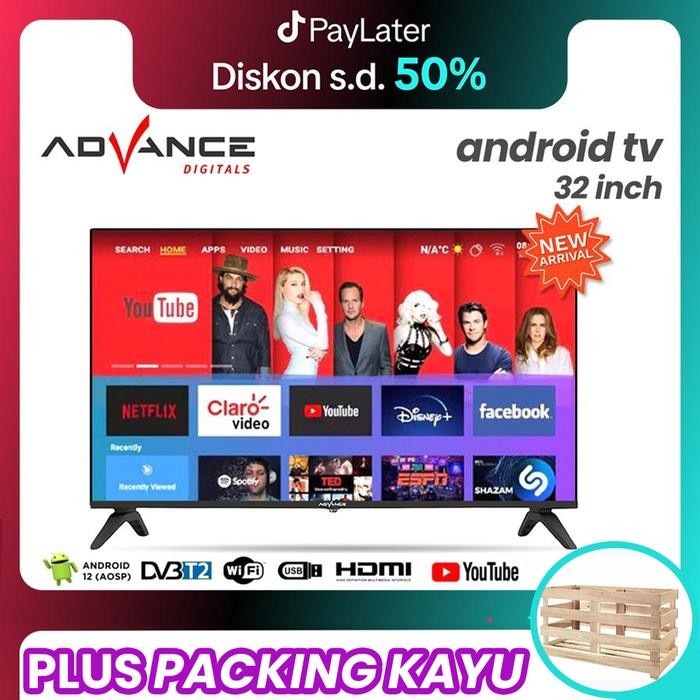 Advance TV LED Android TV & digital TV 32inch 27inch 24inch 22inch - 22INCH DIGITAL, NON KAYU