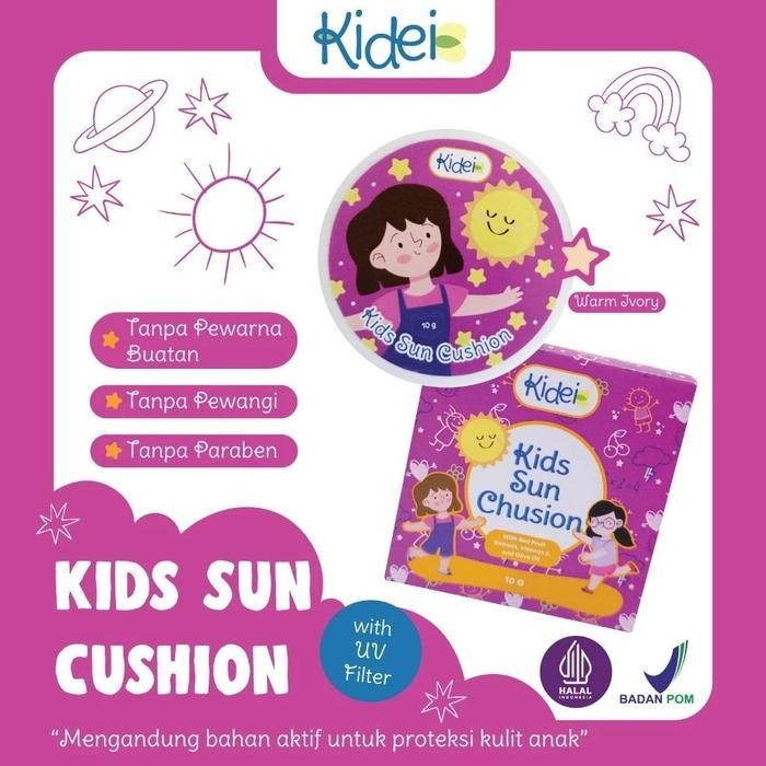 Kidei Kids Sun Cushion 10gr - Cushion Foundation Bedak Anak - Sun Cushion