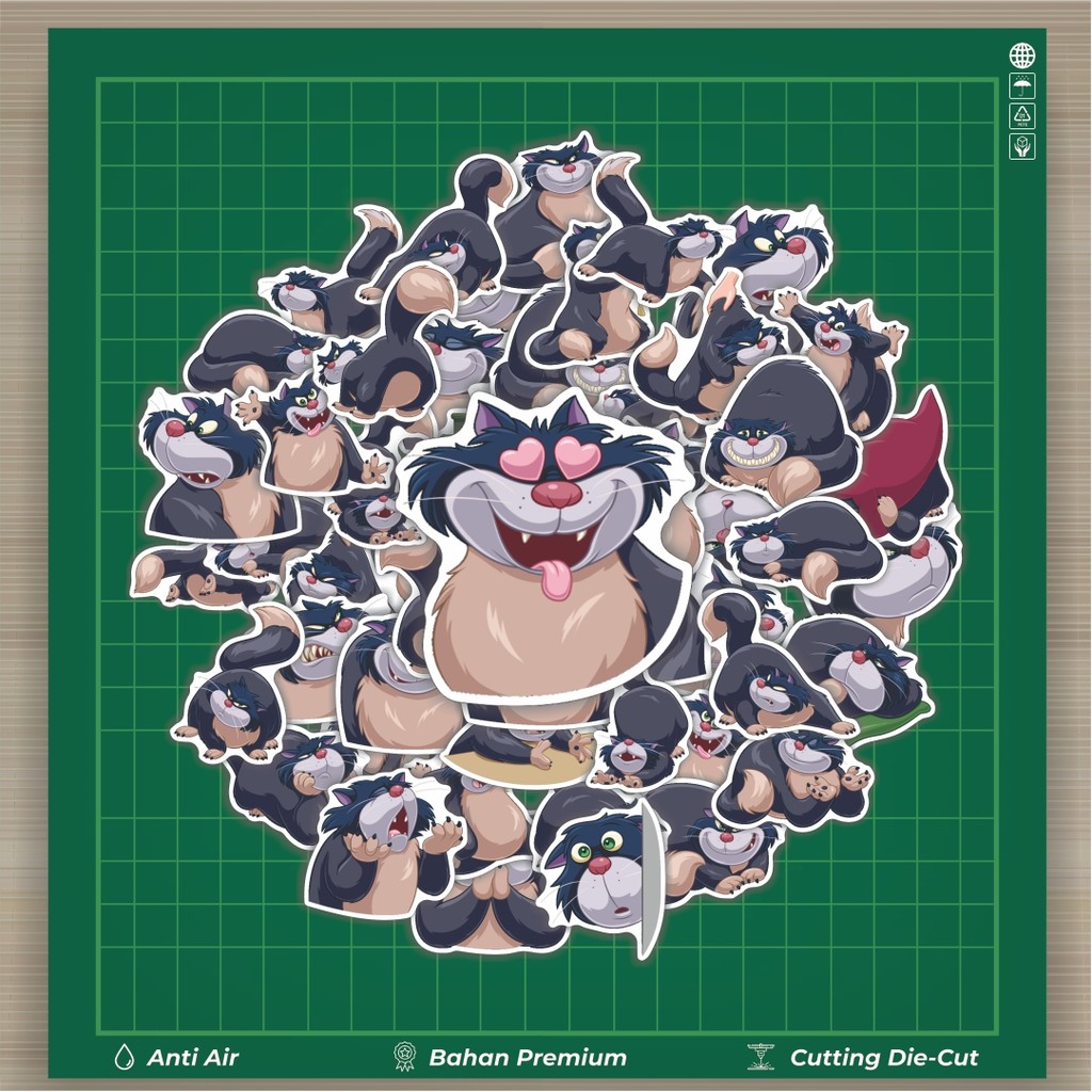 

HOT 50 PCS STIKER Stiker Hewan Cat Lucifer [Kucing] Stiker Fashion Cars Decal Dingin Kartu Album Custom Vinyl Anti Air- Sticker Aesthetic Buku Journal Koper Casing HP Tablet Laptop Helm Motor Botol Minum