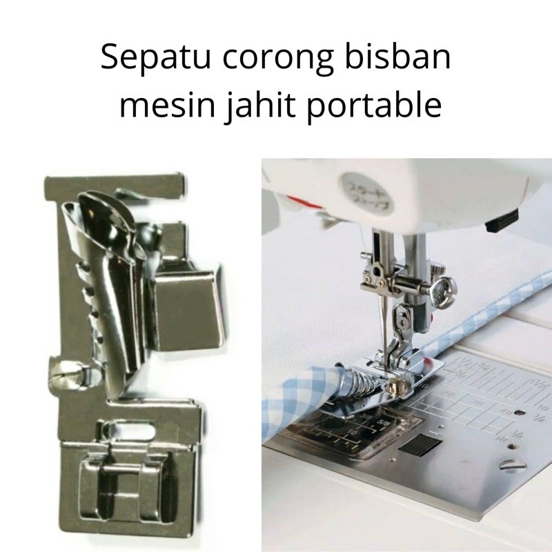 Sepatu corong bisban /kelim mesin jahit portable/ janome/ singer