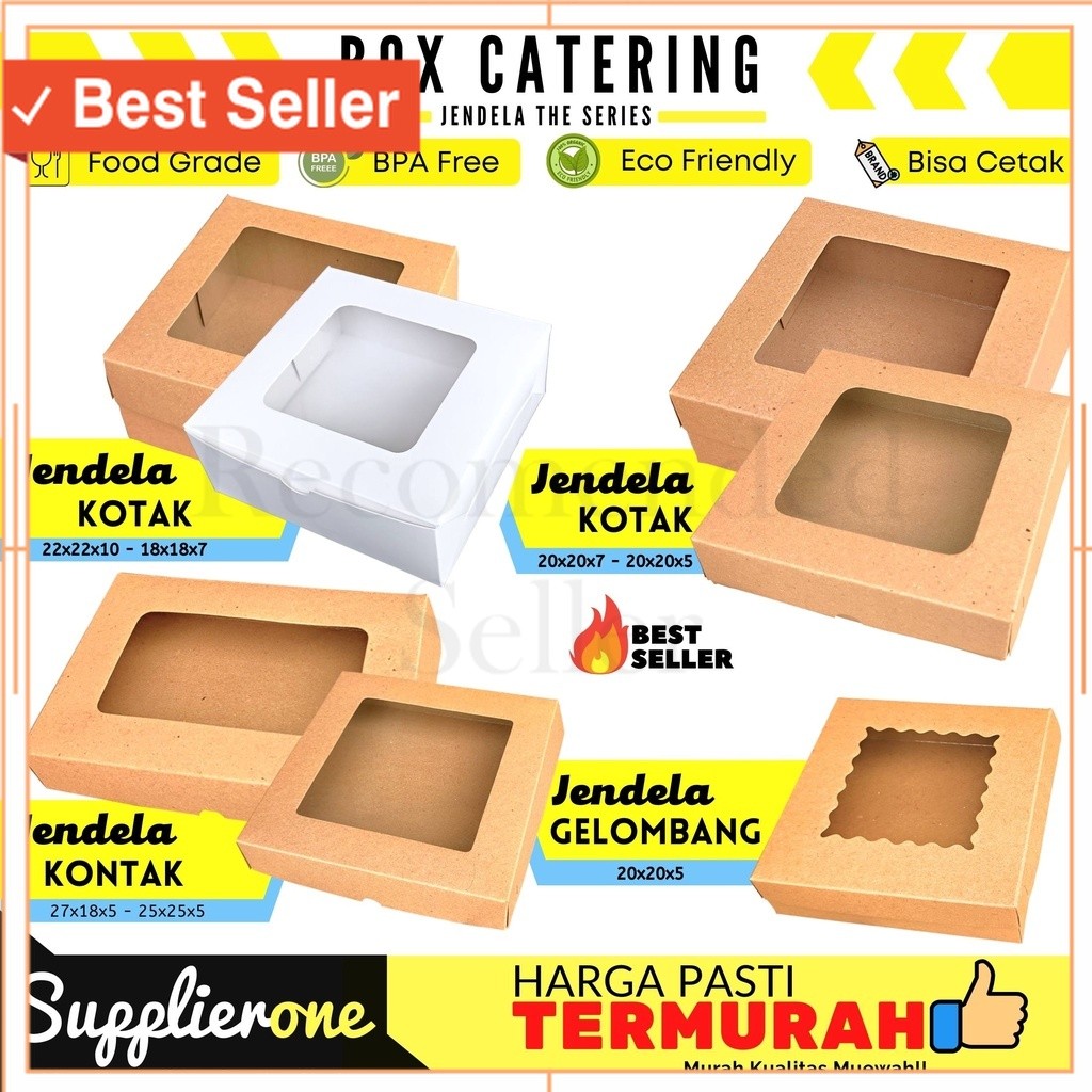 Termurah Barang Bagus Berkualitas / Box Catering Jendela / Dus Catering / Box Catering / Box Souveni
