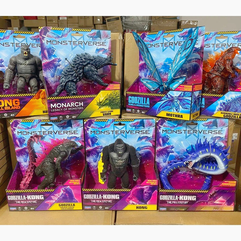 Playmates Godzilla Vs Kong Gojira Monsterverse New Empire Anime Action Figures Collection Ornaments 