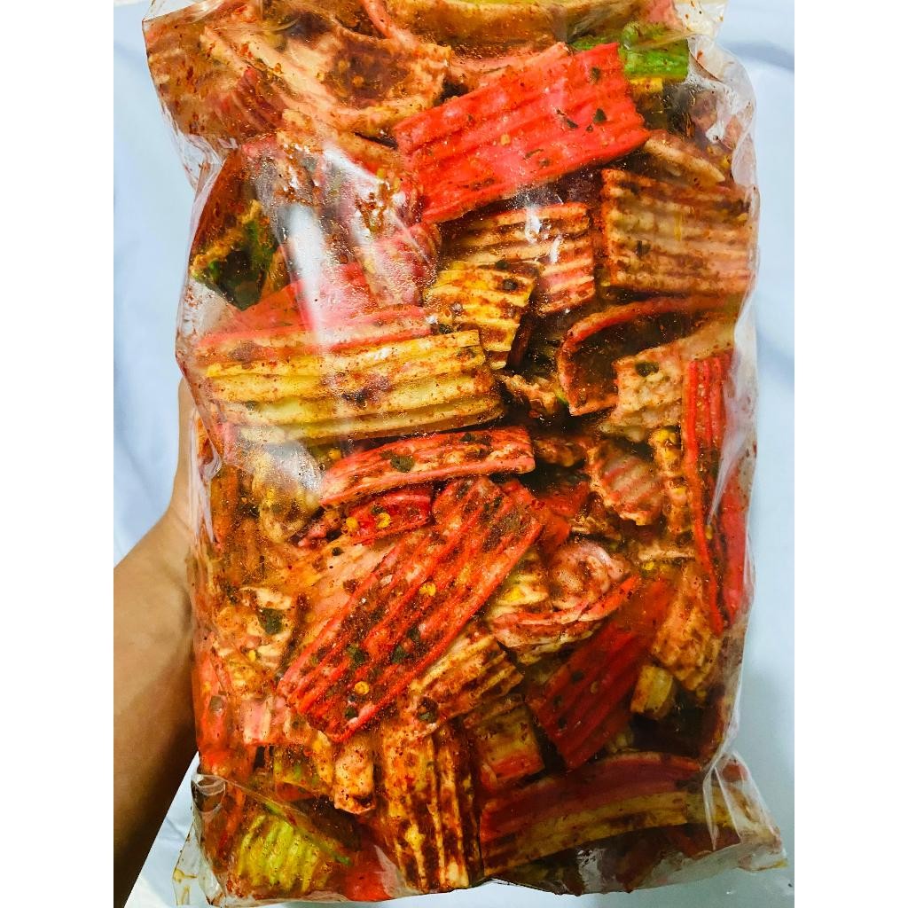 

seblak kerupuk sisir pedas daun jeruk/original daun jeruk kemasan 500gr 250gr 100gr