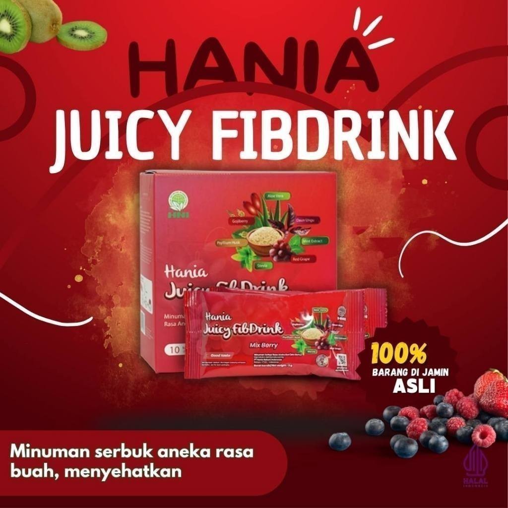 

TERMURAH Herbal Minuman Diet - Hania Juicy Fibdrink Mixberry -HNI BPOM SAD88