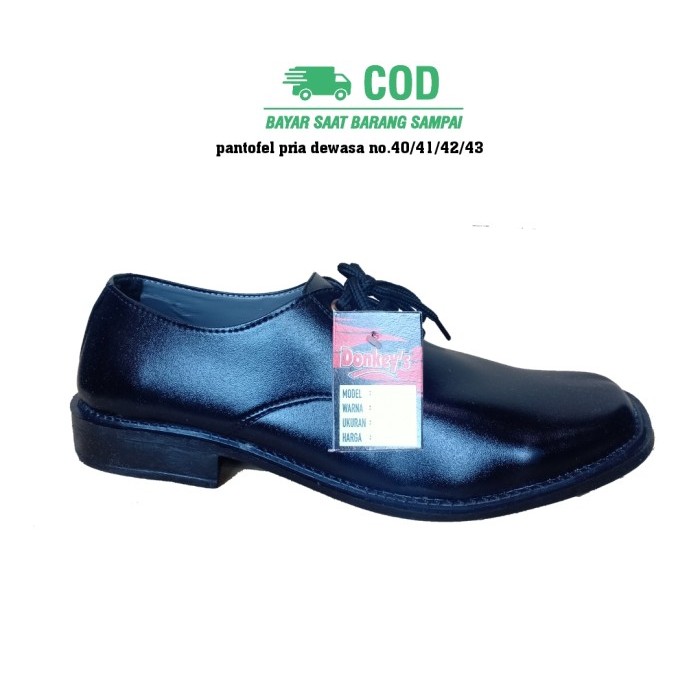✨LARIS✨ -SEPATU PANTOFEL ANAK LAKI LAKI SEPATU FANTOFEL ANAK ANAK 33 - 37 - HITAM TALI, 33