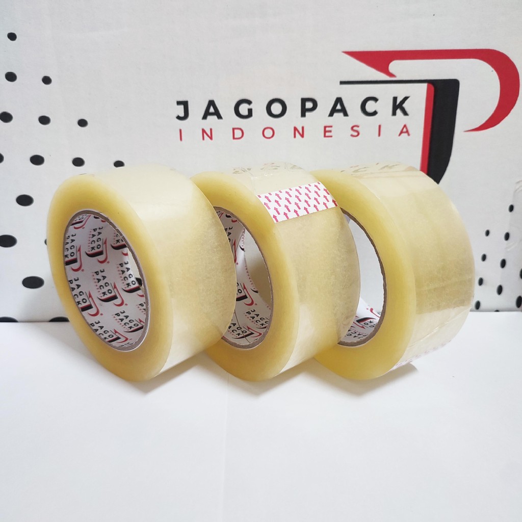 

PROMO 3 PCS - Lakban Bening 45mm x 200 yard BC - Lakban Packing - Jago Pack Indonesia