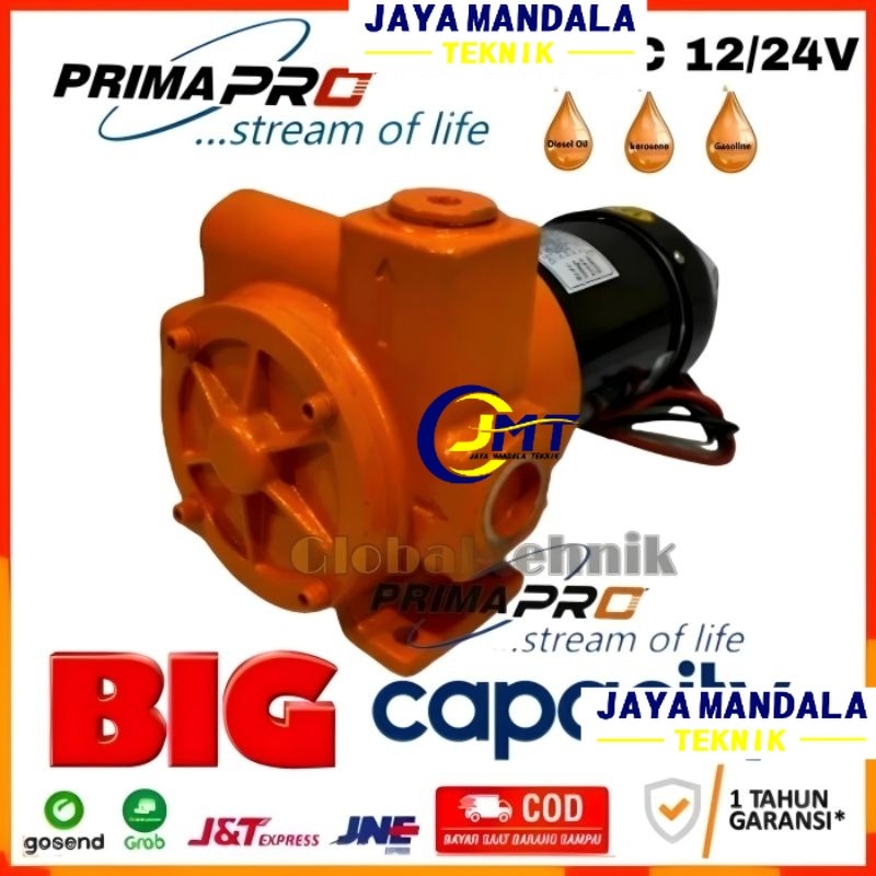 pompa solar oli minyak dc 24v pompa solar dc 12v 110 LPM Pompa solar Primapro Dc