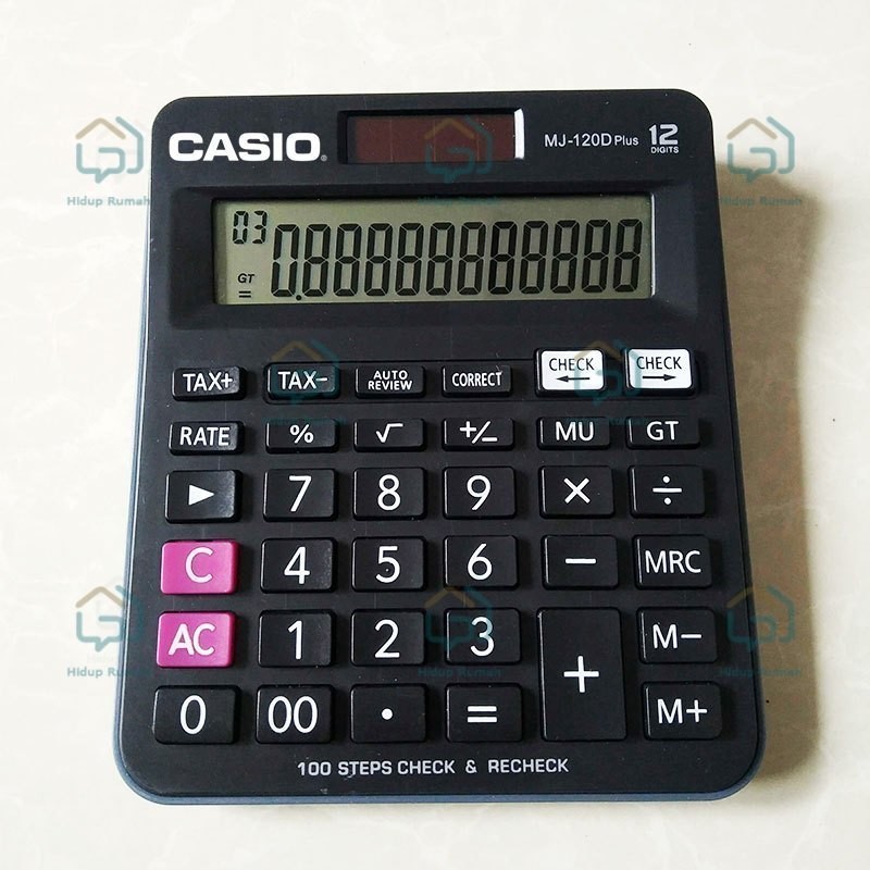 

Adn Kalkulator Casio M J 120D PLUS CHECK CORRECT Kalkulator Meja Check Correct 100% asli