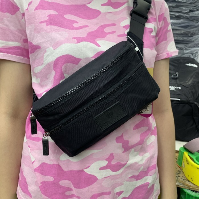 Tas pinggang tas dada cewek - Hitam
