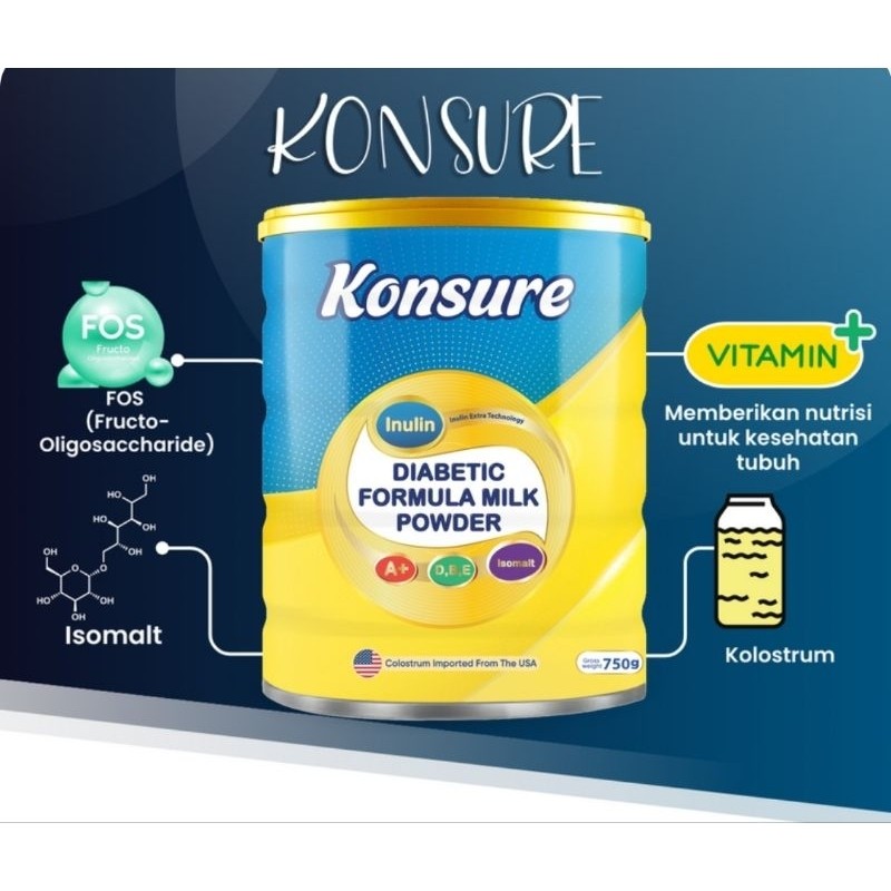 

Konsure Milk Powder Khusus Diabetes Import USA Ori 100% (Kaleng 500 gr)