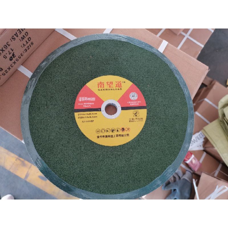 Mata Gerinda Duduk 14" Inch Disc Cutting Wheel Batu Potong Grinda Besi Alumunium Stainless