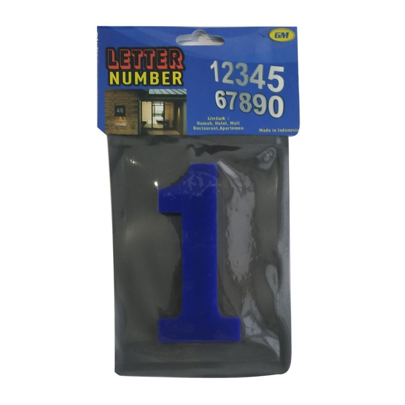

GM LABEL ACRYLIC ANGKA TEMPEL 10CM 1