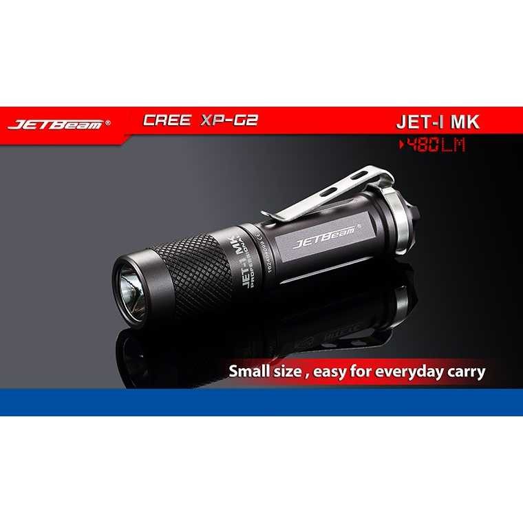 JETBeam Senter LED Tiny Flashlight CREE XP-G2 480 Lumens - JET-1 MK
