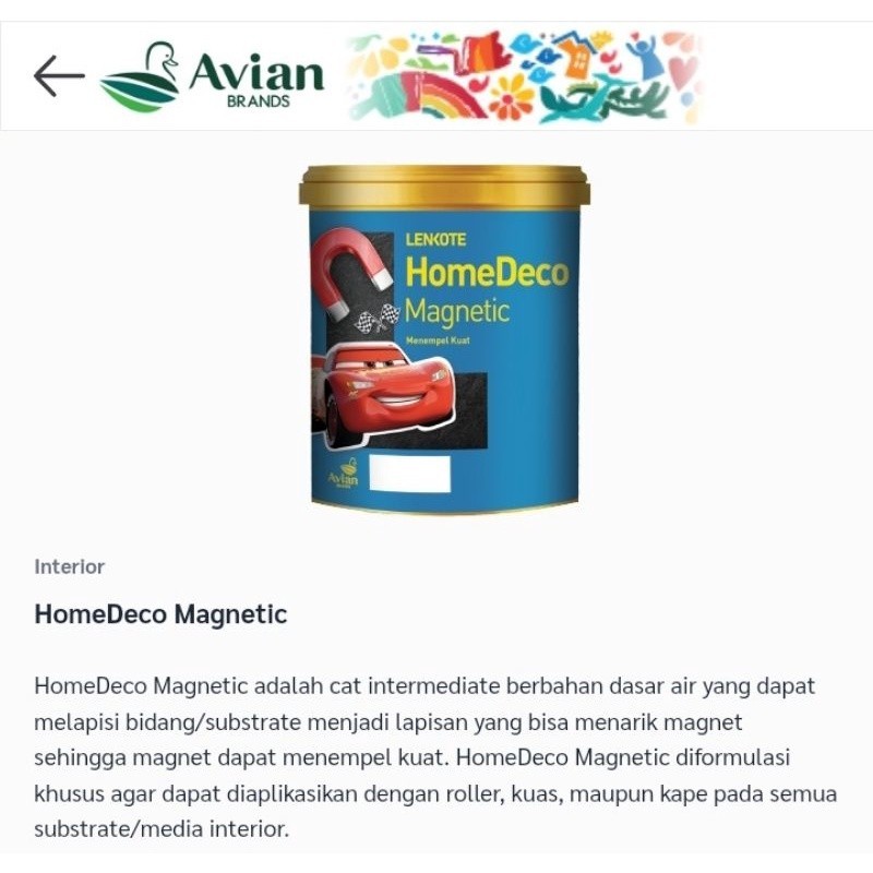 CAT TEMBOK MAGNET BISA TEMPEL MAINAN BESI LEMARI ES HOMEDECO MAGNETIC 0.75ltr