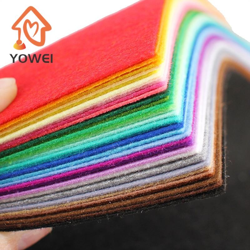 

20/40Pcs Nonwoven Needlework Felt Fabric DIY Quilting Sheet Patchwork Cloth Bundle for Kids Scrapbooking Doll Sewing Crafts
