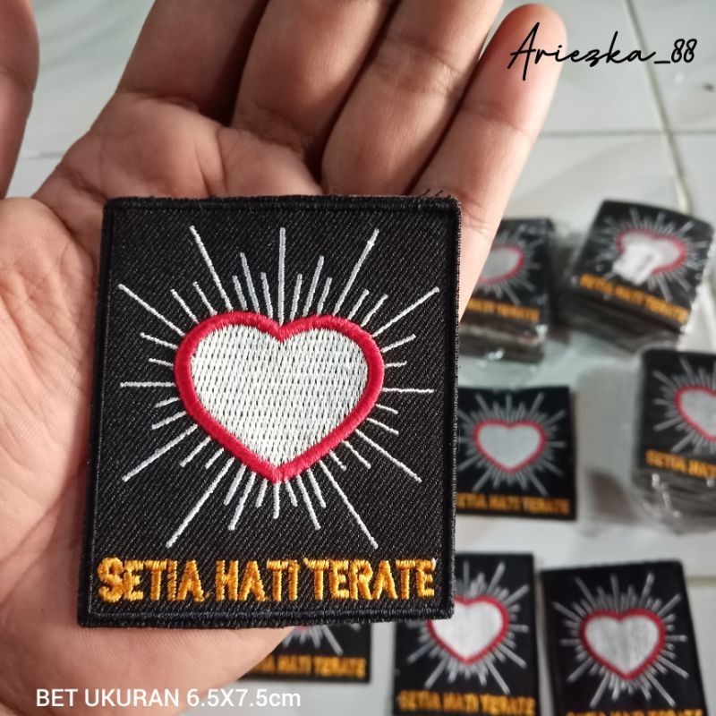 BET SISWA PSHT  TERATE BET BORDIR PSHT HATI BERSINAR By  Rebirth Fashion