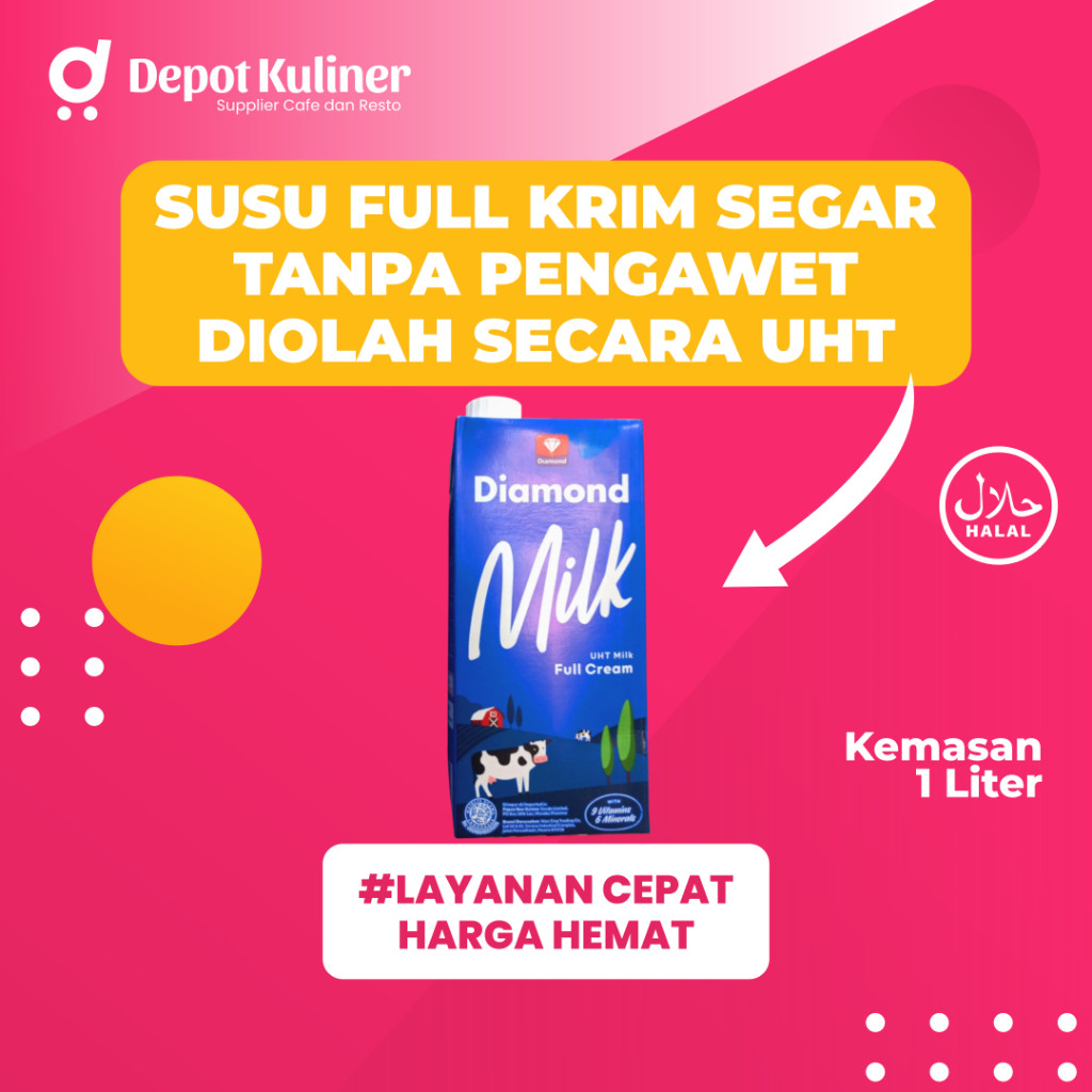 

Susu Diamond Full Cream UHT 1 Liter