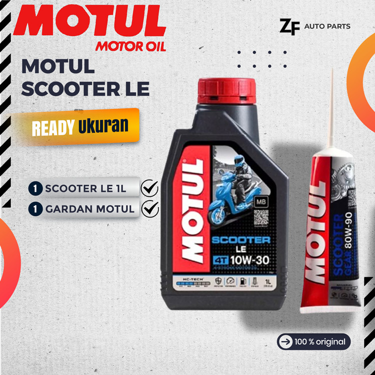 PAKET OLI MOTUL MATIC LEE 0.8L 10W30 & MOTUL GARDAN 120ML BEAT SCOOPY