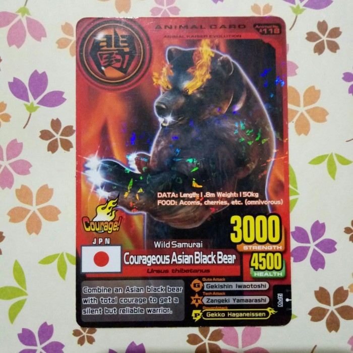 animal kaiser normal courageous asian black bear evo 2