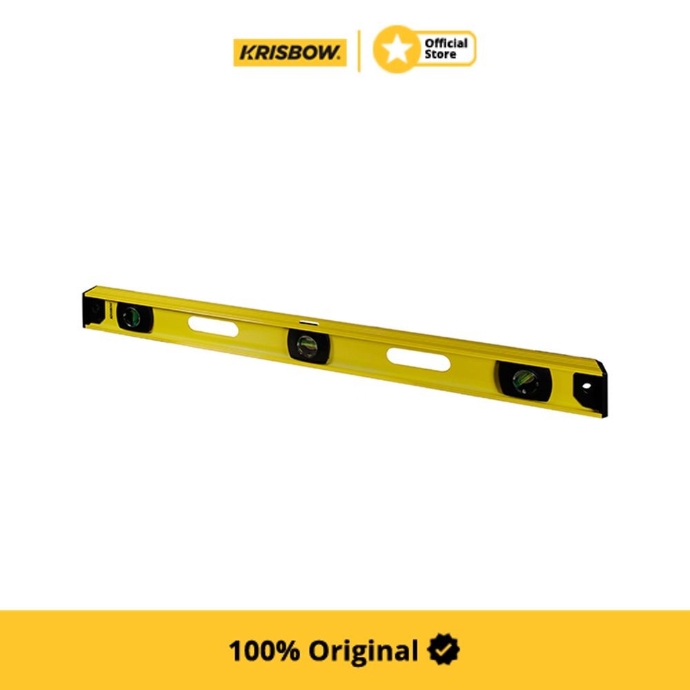 Krisbow LRLS100 Spirit Level Waterpass 100 cm - Kuning