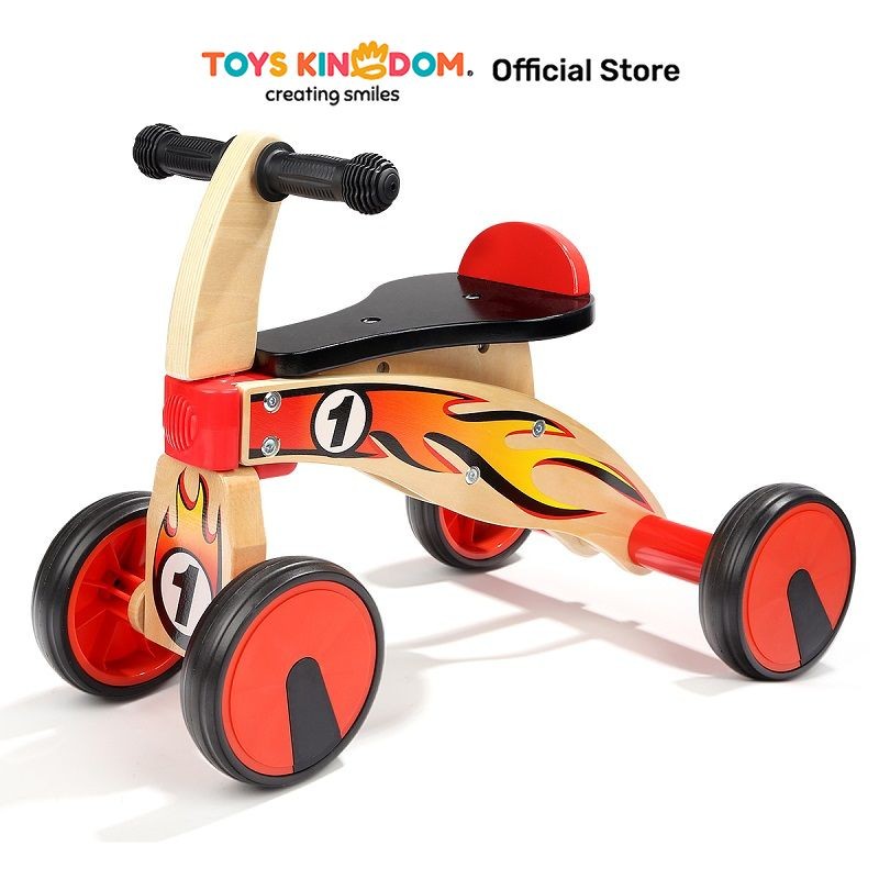 Toys Kingdom Top Bright My First Wooden Racer 120406 Kids Bicycle Sepeda Roda 4 Anak Peralatan Olahr