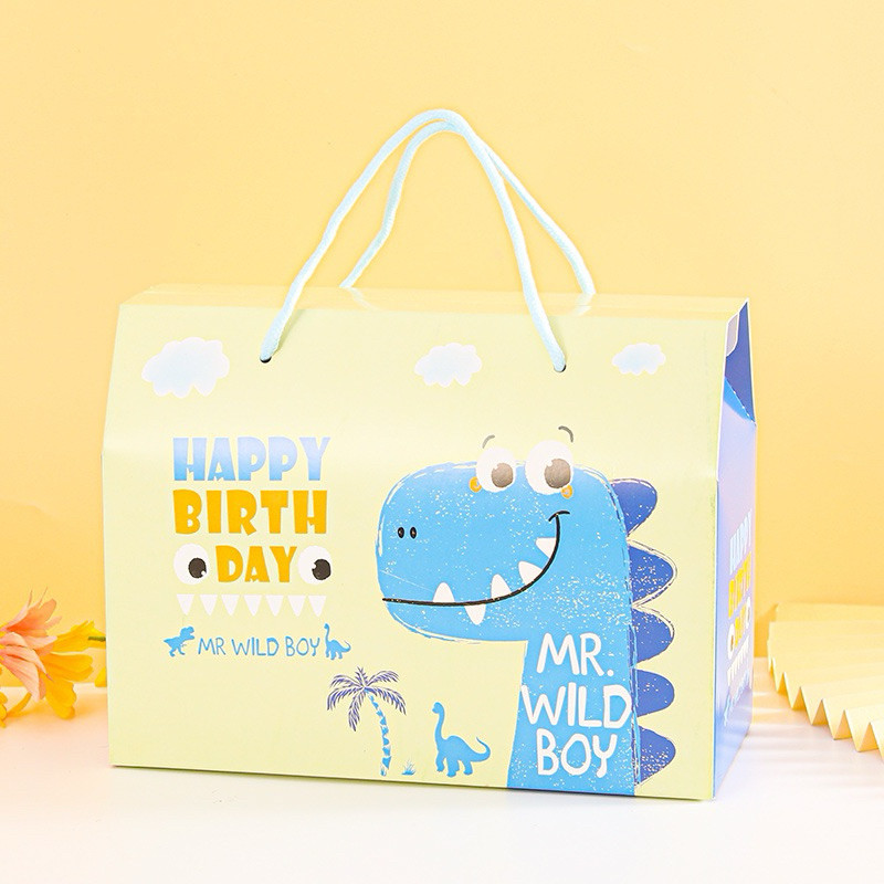 

TokoSasa Paper Bag Besar Dino Biru Pink / Goodie Bag Ulang Tahun Anak Motif Dino / PaperBag Ultah / Tas Ultah Perayaan / Tas Hampers Lebaran / Kotak Acara Pesta Birthday Anak Cewek Cowok / Bingkisan Snack Tas Jinjing / Paper bag Karakter Lucu Ready Motif