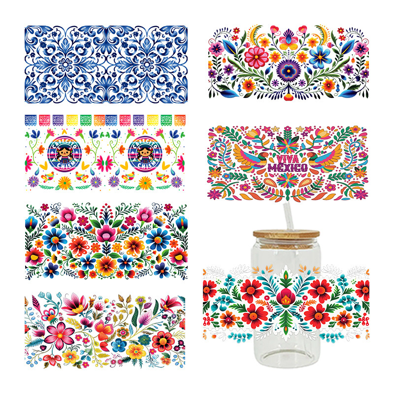 

Mexican 3D UV DTF Cup Wraps stickers Custom UV DTF Cup Wraps D14149