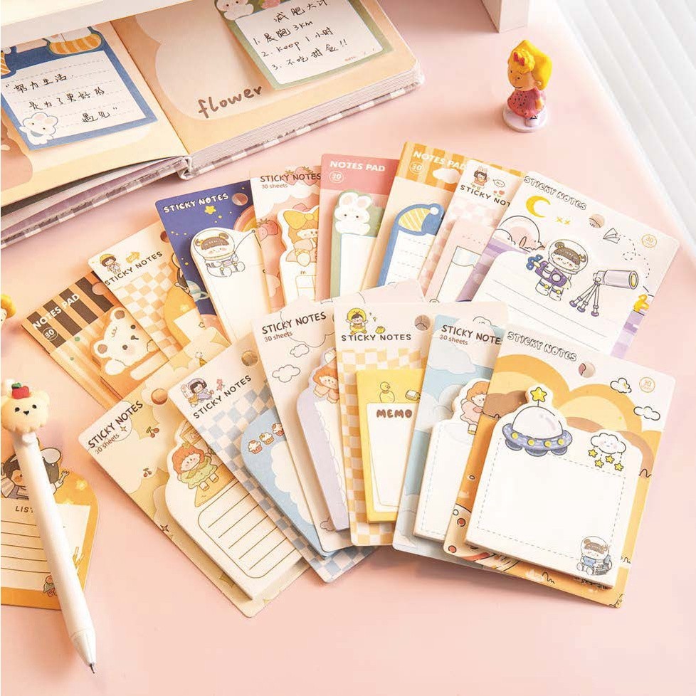 

COD STICKY NOTE MOTIF LUCU / NOTEPAD KAWAII TERMURAH