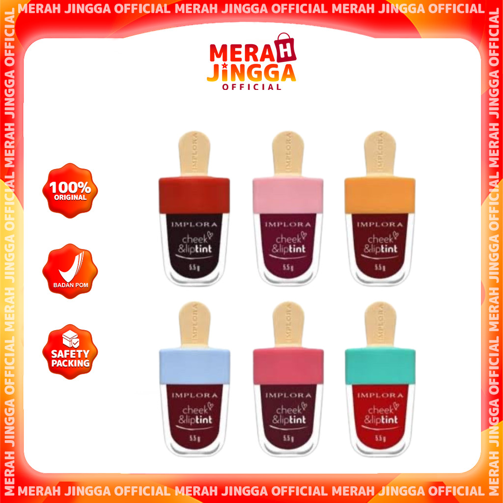 Implora Cheek and Lip Tint | Merah Jingga Official