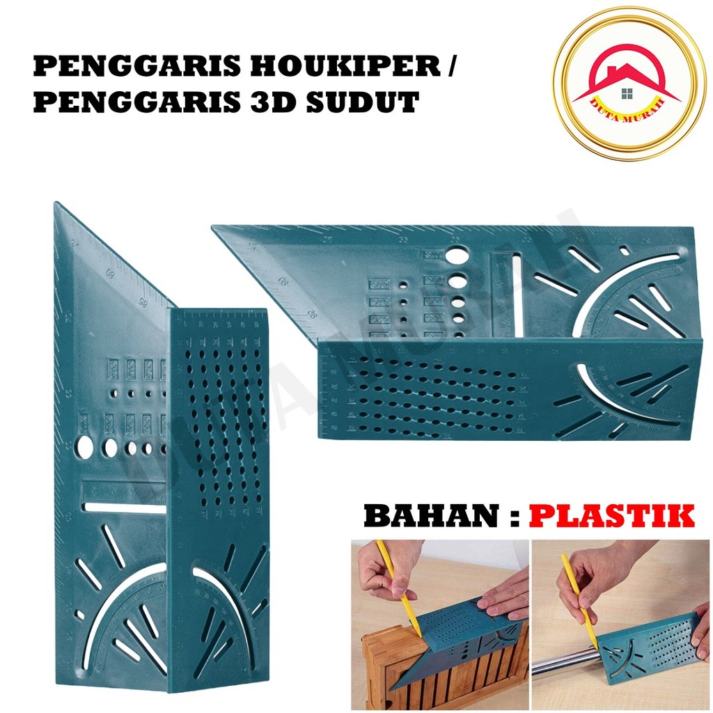 

Penggaris Segitiga Marking Ruler 3D Mitre Angle Speed Square Penggaris 90 Derajad