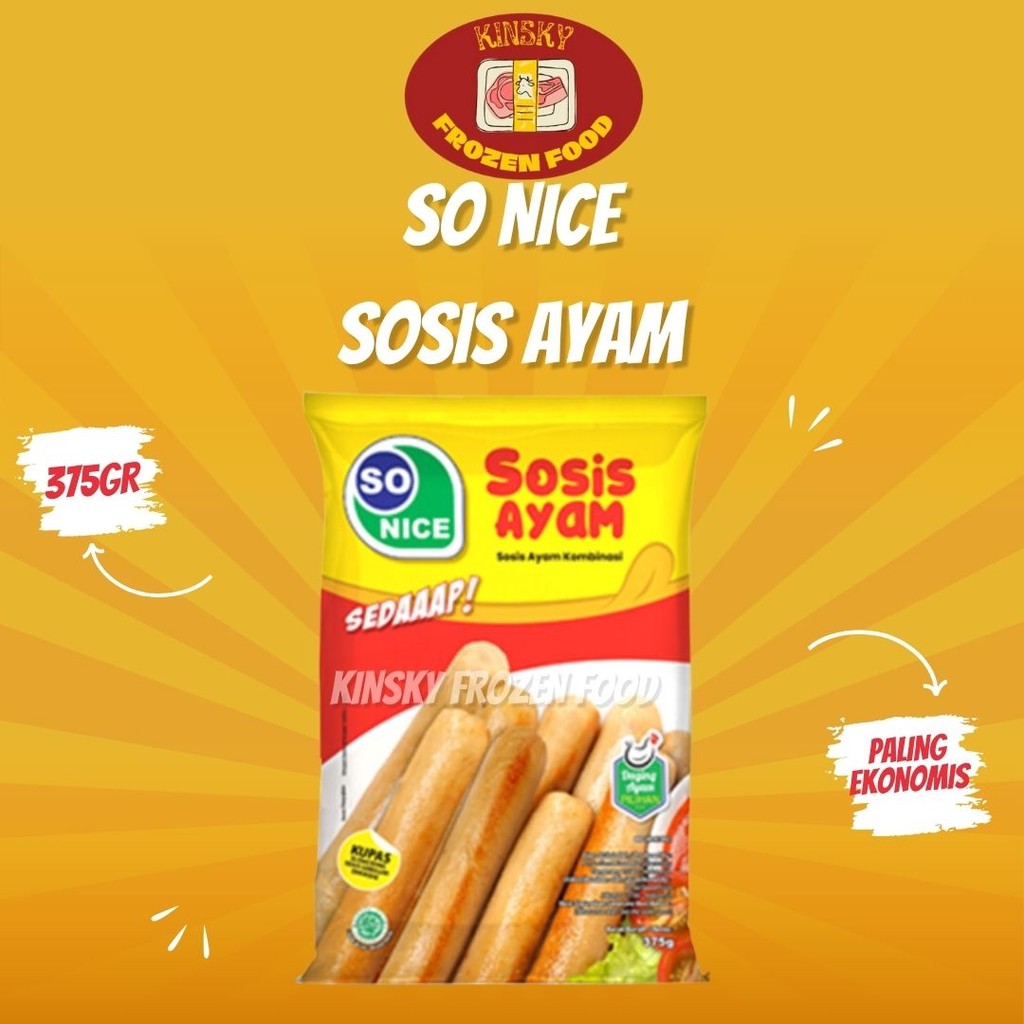 

SO NICE SOSIS AYAM KOMBINASI 375GR