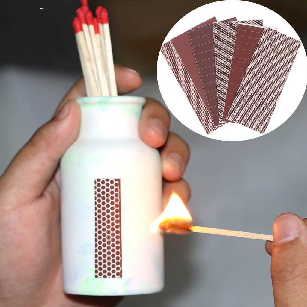 

1pcs Matchstick Adhesive Striker Matches Skin Flame Paper Phosphorus Sheet Match Striker Paper DIY Candle Accessories