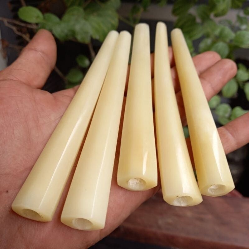 MAKRIFATBUSINESS Once Pipo Pipa Tulang Sapi Oval Kristal