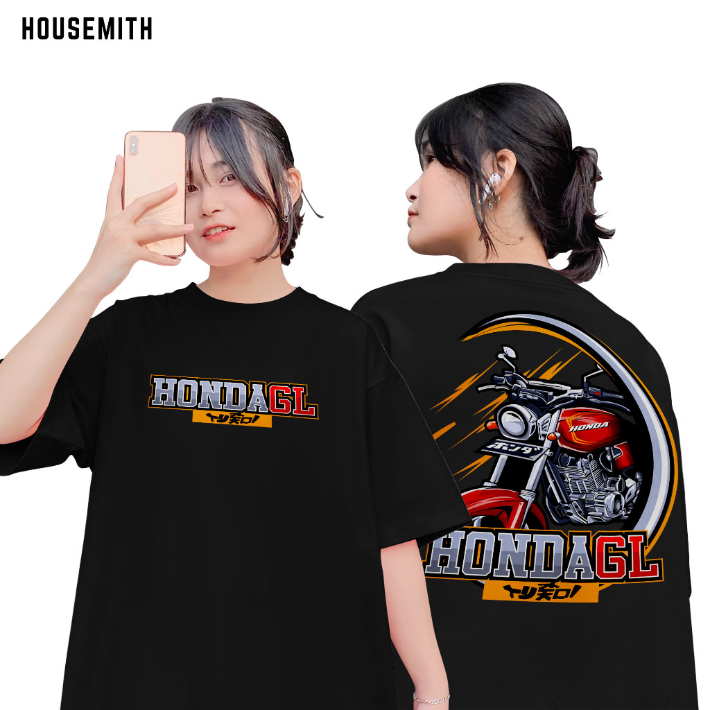 - Kaos Motor Club Community HONDA GL - Tshirt Motor Community [028] - Limited Otomotif Motor Baju Ts