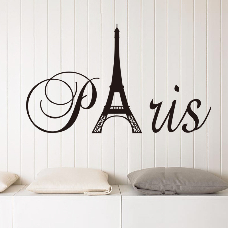 

Creative Tower Paris Vinyl Wall Sticker Living room Bedroom home decor waterproof Art Mural Decal Removable Stickers