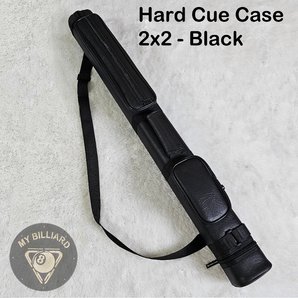 Tas Stick Sarung billiar 2x2 kotak - Hard Cue Case Stik Billiard 2B2S Butt billiar