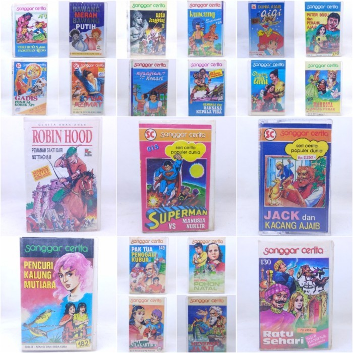 Kaset pita Cerita anak & lagu dongeng sanggar cerita jaman dulu