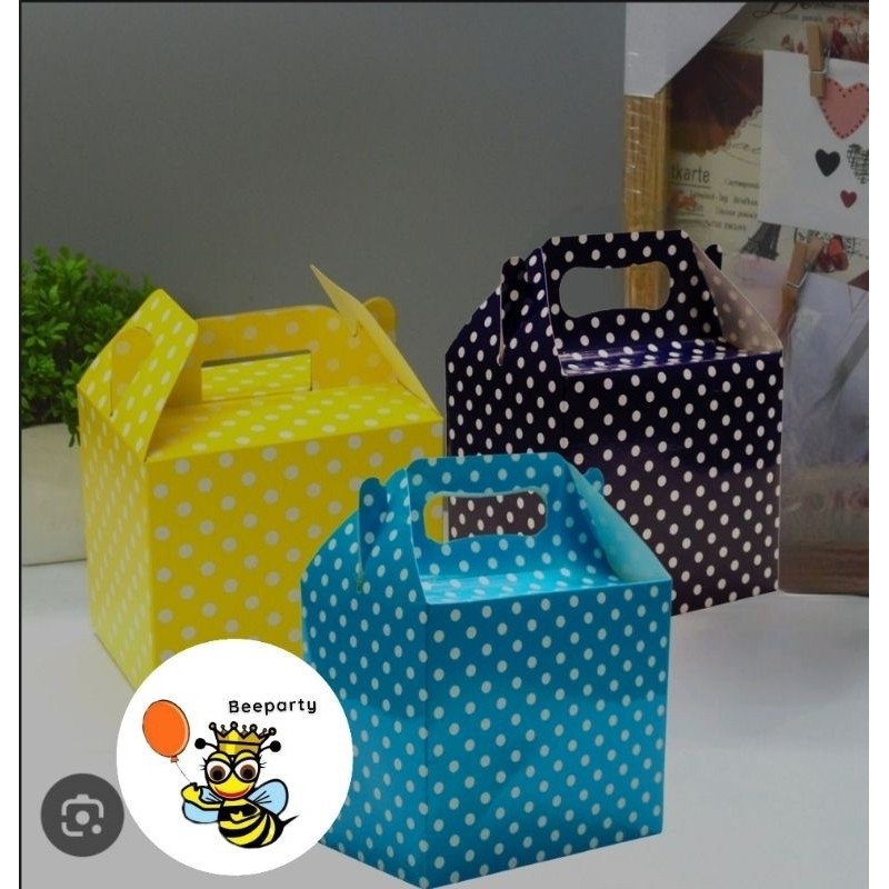 

Box Kue Polkadot/Box Souvenir/Box Snack isi 5