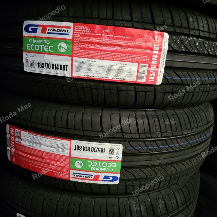 Ban GT Radial Champiro Ecotec 185/70 R14 (Ban Avanza,Xenia,Calya,Sigra