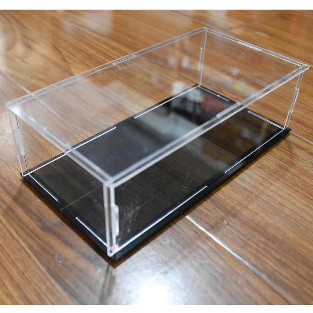 

Acrylic Clear Display Case Stackable Countertop Box Cube Transparent Assemble