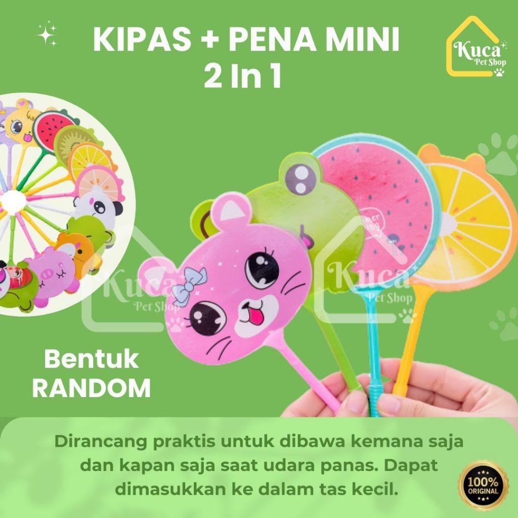 

Pena Kipas Lucu Animal Buah Pulpen Kipas Karakter Alat Tulis Sekolah Pulpen Anak Aksesoris bopoint