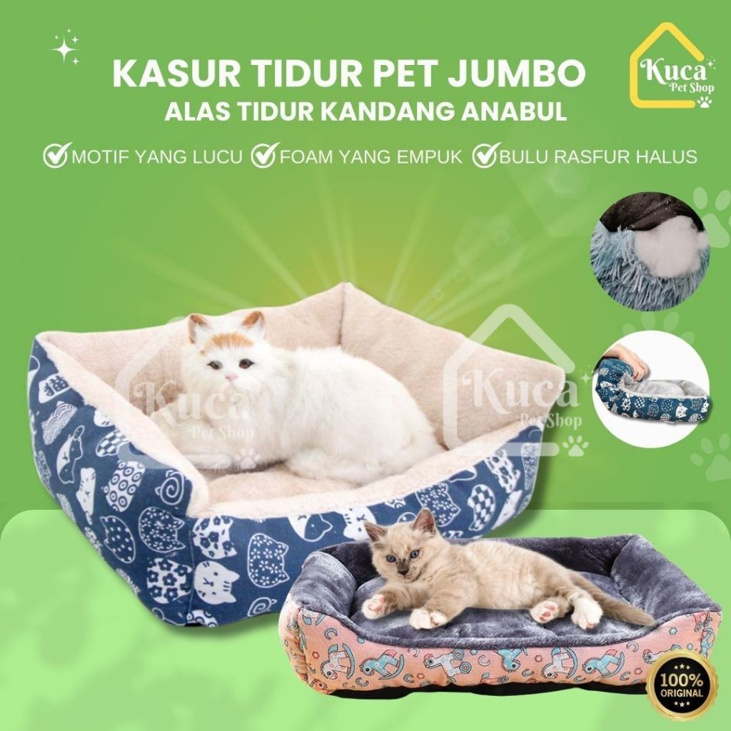 Kasur Tidur Pet JUMBO Tempat Tidur Kucing Anjing Tempat Tidur Anjing Jumbo Kasur Kucing Empuk PetBed