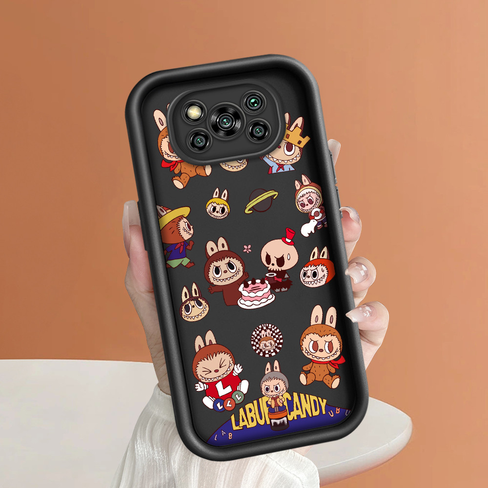 Xiaomi Poco X3 NFC Pro Case Softcase Case lucu Cassing Casing Hp Kesing Soft Kartun Cute Labubu 3656