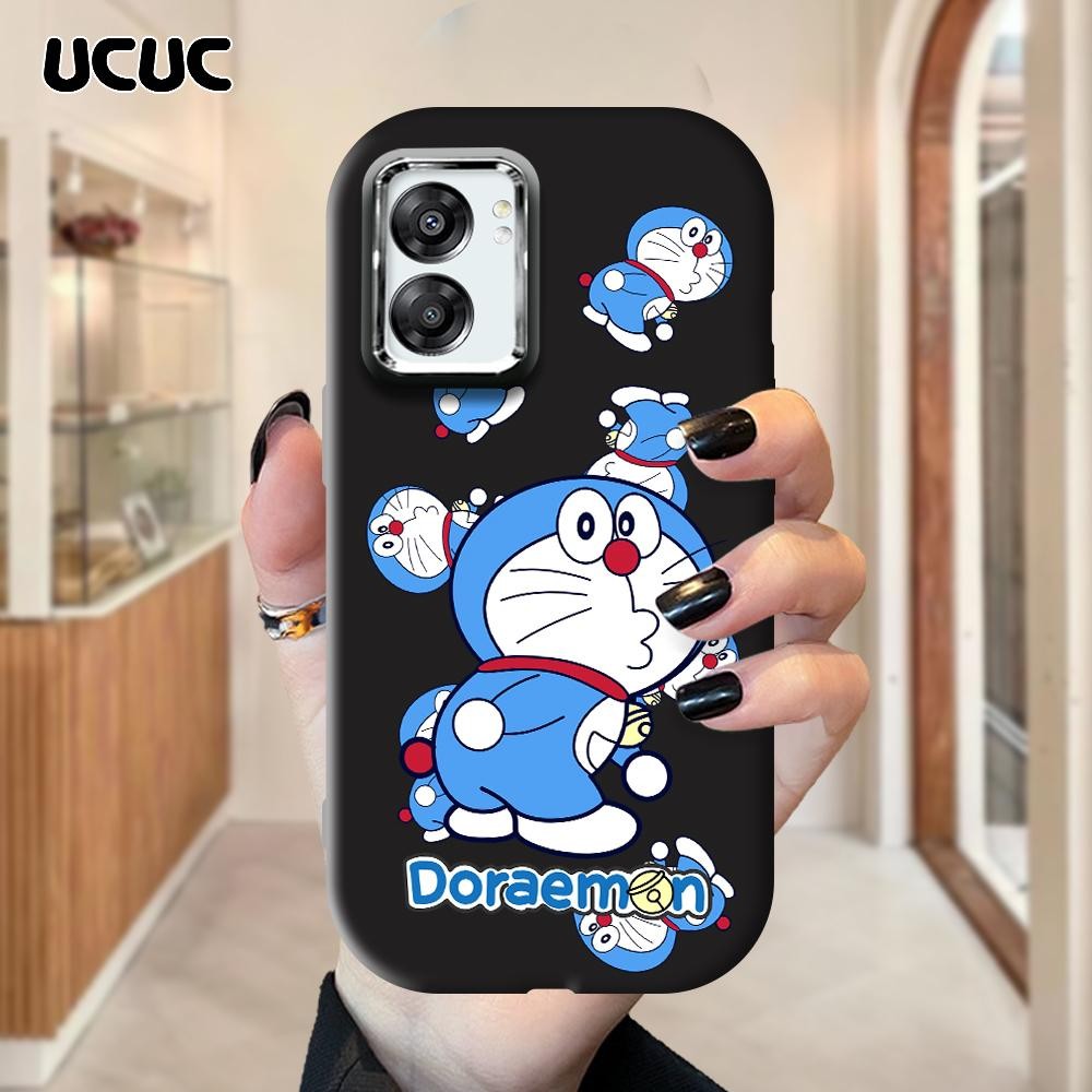 UCUC OPPO A77 A77S A57 2022 5G New Original Cartoon Design Silver Edge Lens Fatty Soft Liquid Silico