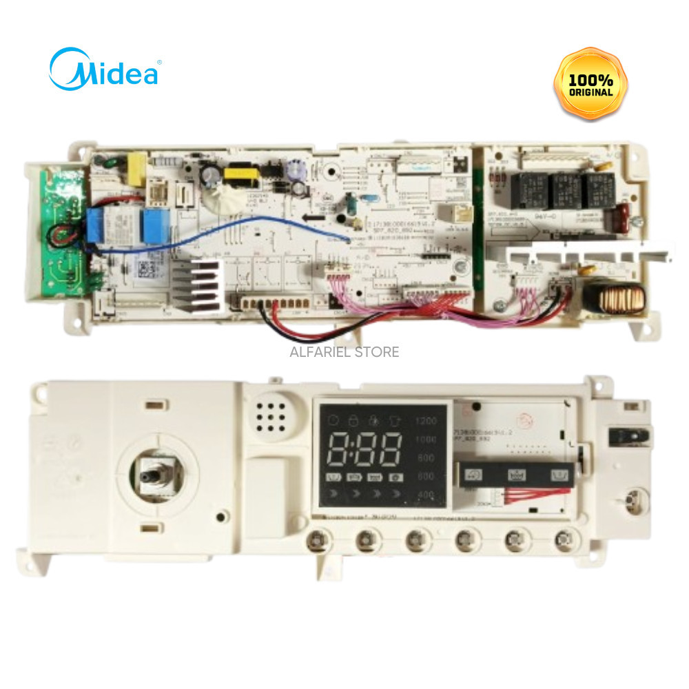MODUL PCB MAIN MESIN CUCI FRONT LOADING MIDEA FRONT LOADING MFC90-ES1201 MFC90 ES1201