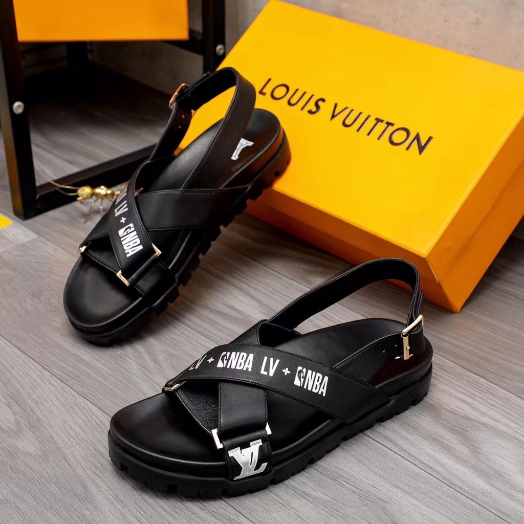 Sandal/Sandal Fashion Klasik Pria LV/Louis Vuitton