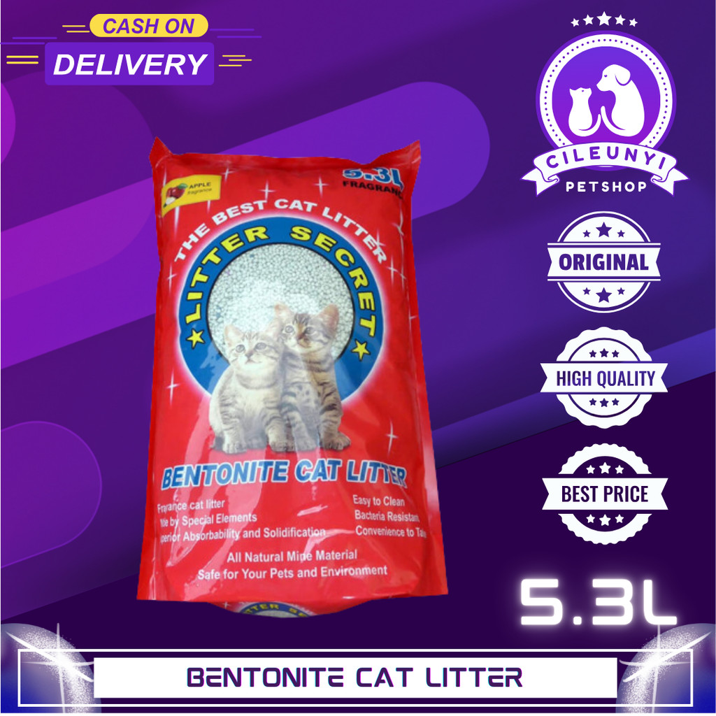 Pasir Bentonite Cat Litter Secret 5.3 Liter